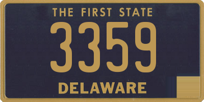 DE license plate 3359