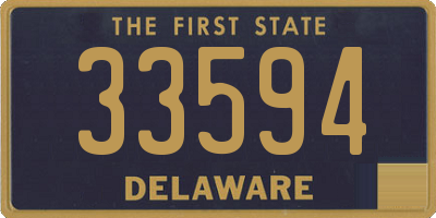 DE license plate 33594