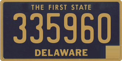 DE license plate 335960