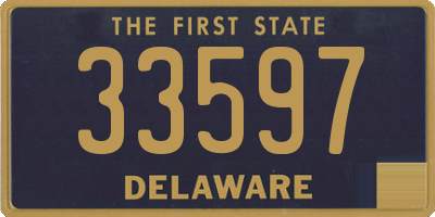 DE license plate 33597