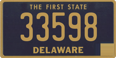 DE license plate 33598