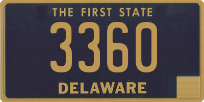 DE license plate 3360