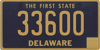 DE license plate 33600