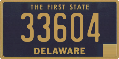 DE license plate 33604