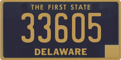 DE license plate 33605