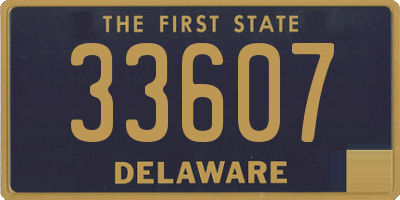 DE license plate 33607