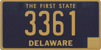 DE license plate 3361