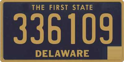 DE license plate 336109
