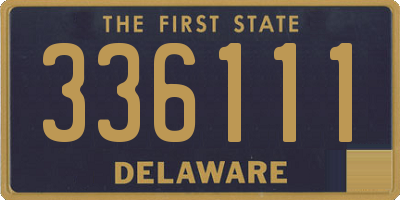 DE license plate 336111