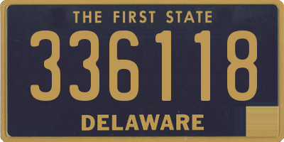 DE license plate 336118
