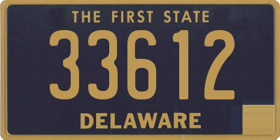 DE license plate 33612