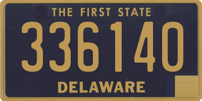 DE license plate 336140