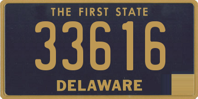 DE license plate 33616