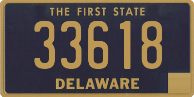 DE license plate 33618