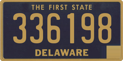 DE license plate 336198