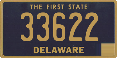 DE license plate 33622