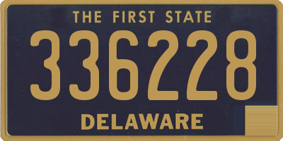 DE license plate 336228