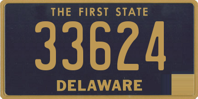 DE license plate 33624