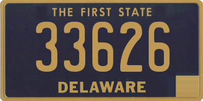 DE license plate 33626