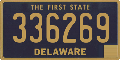 DE license plate 336269