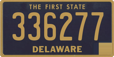 DE license plate 336277
