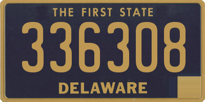 DE license plate 336308