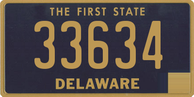 DE license plate 33634