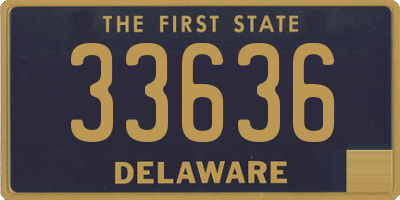 DE license plate 33636