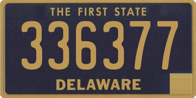 DE license plate 336377