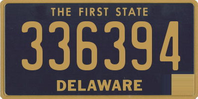 DE license plate 336394