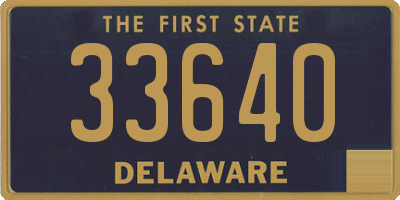 DE license plate 33640