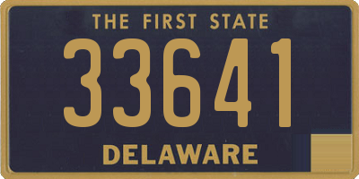 DE license plate 33641