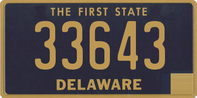 DE license plate 33643