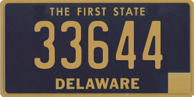 DE license plate 33644