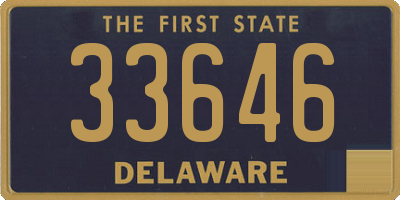 DE license plate 33646