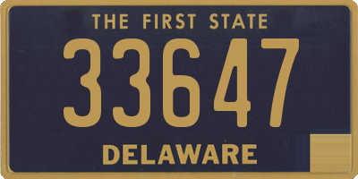 DE license plate 33647