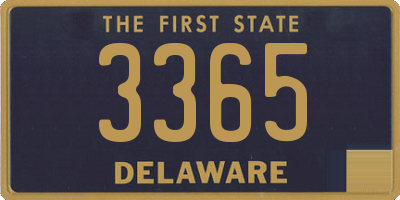 DE license plate 3365