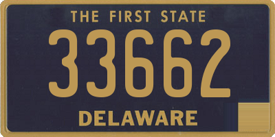 DE license plate 33662