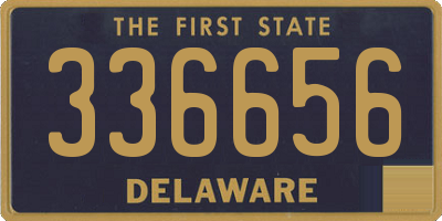 DE license plate 336656