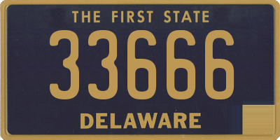 DE license plate 33666