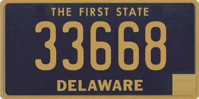 DE license plate 33668
