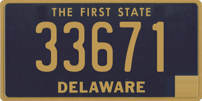 DE license plate 33671