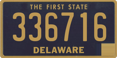 DE license plate 336716