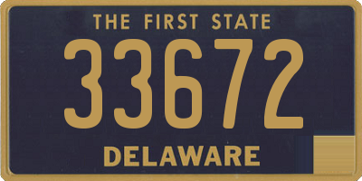 DE license plate 33672