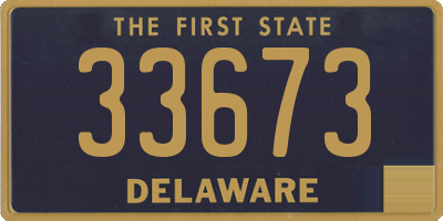 DE license plate 33673