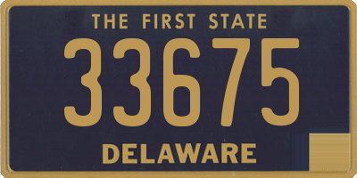 DE license plate 33675
