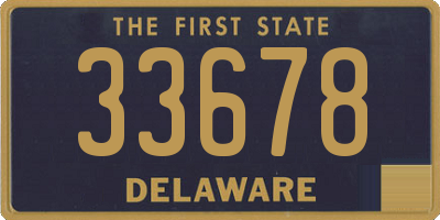 DE license plate 33678