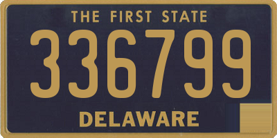 DE license plate 336799