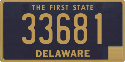 DE license plate 33681