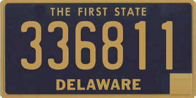 DE license plate 336811